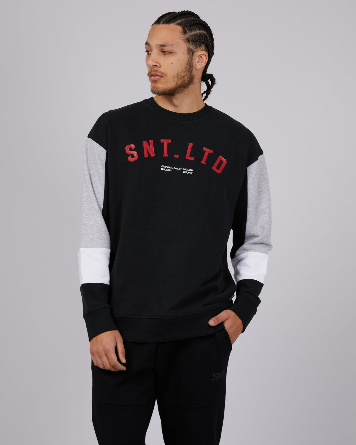 St. Goliath-Diamond Crew Black-Edge Clothing