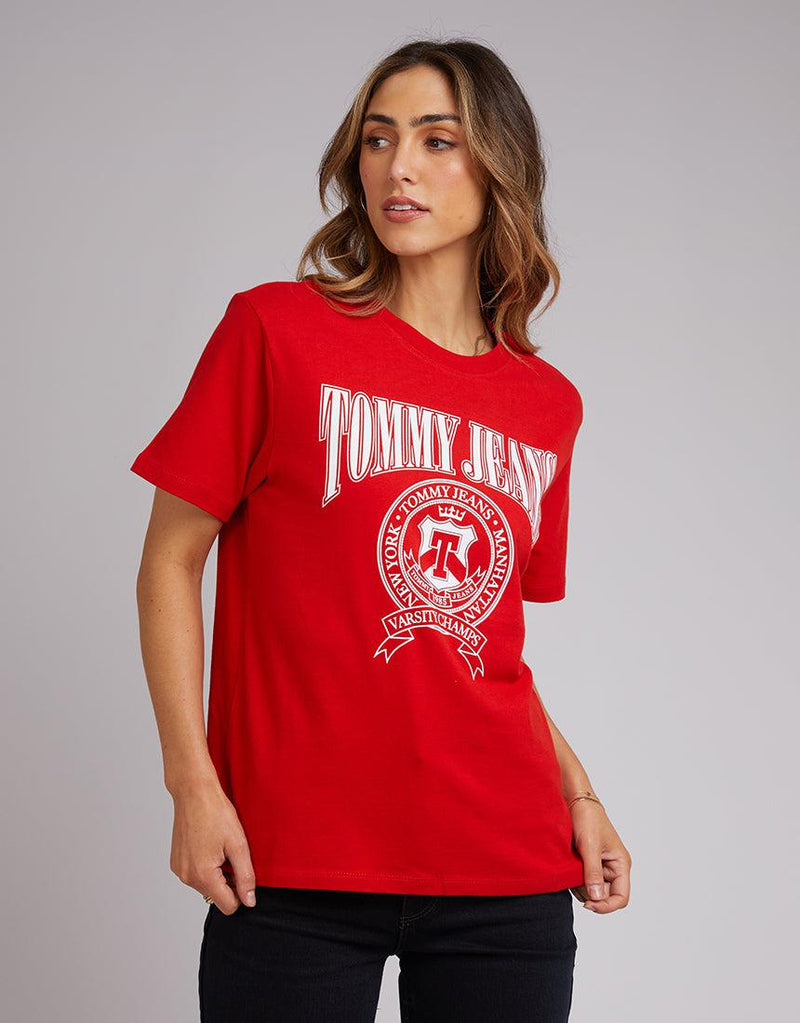 Tjw Rlx Varsity Ss Deep Crimson | Edge Online Clothing Buy | Tee