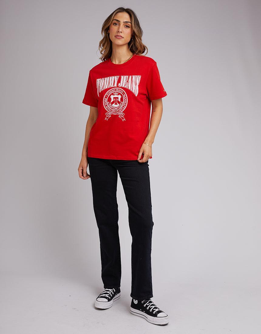 Tjw Rlx Varsity Ss Clothing | | Buy Crimson Deep Tee Edge Online