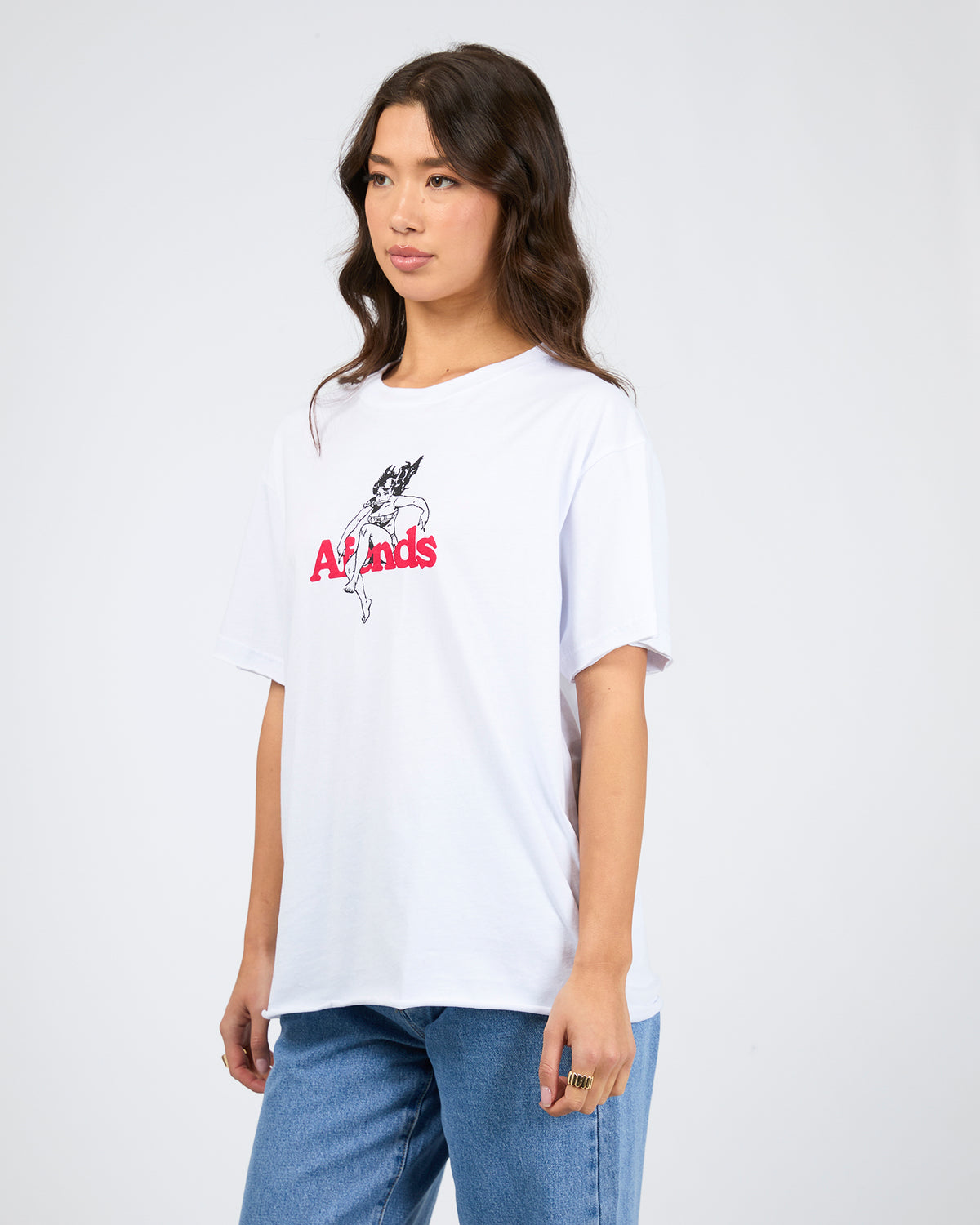 No Fury Recycled Oversized Tee White