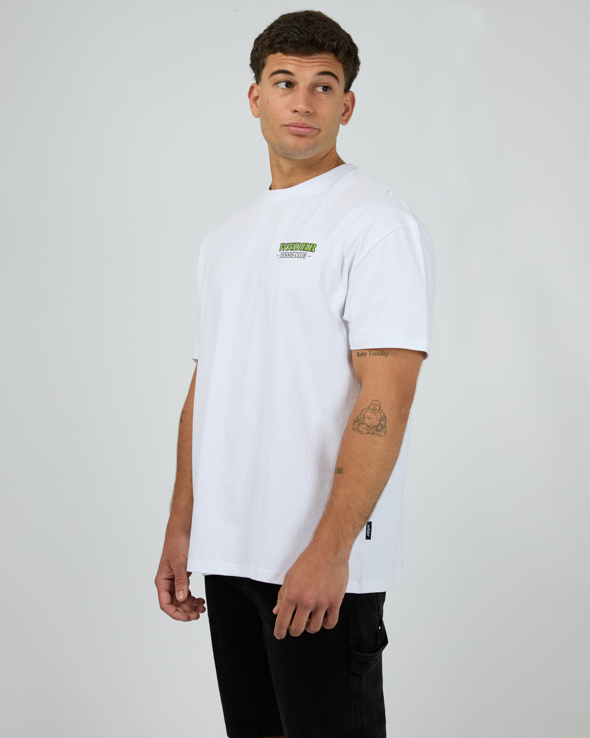 Ace Box Fit Tee White