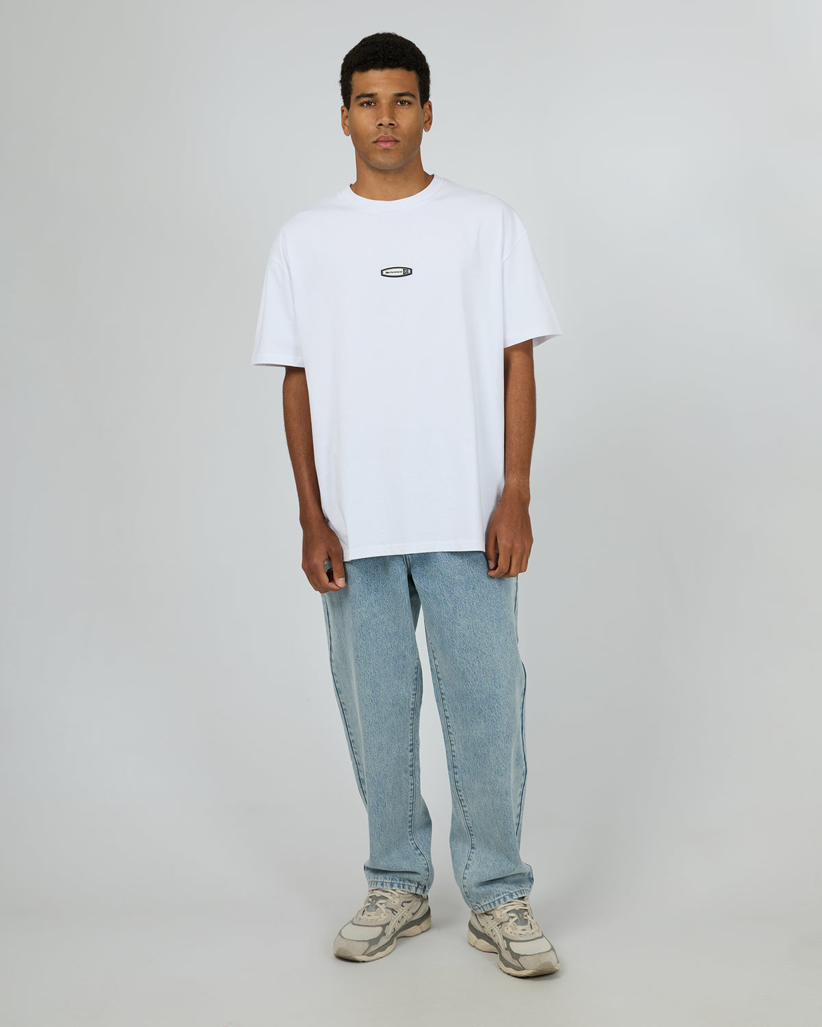 Primary Box Fit Tee White