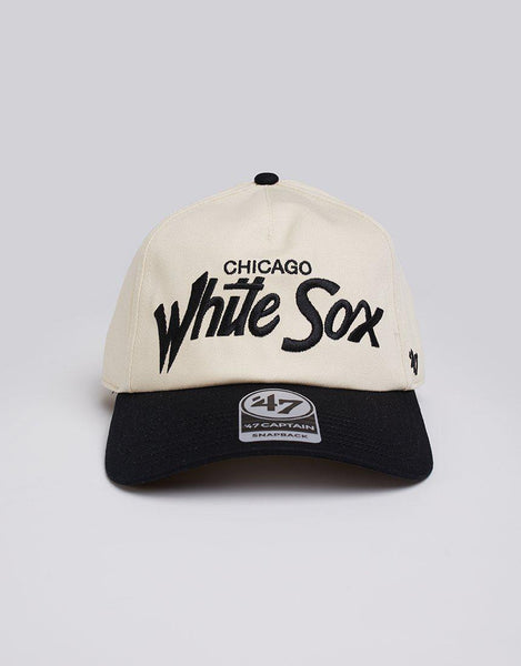 47 Brand Chicago White Sox t-shirt in black with chest and back