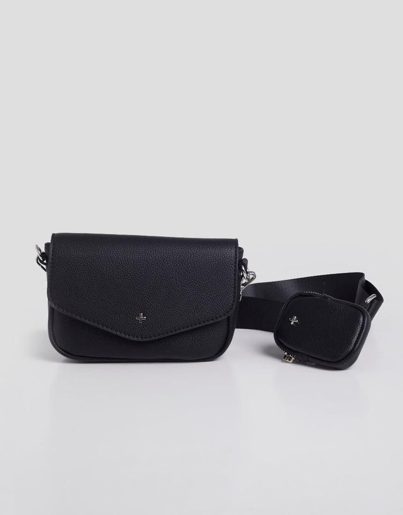 Legacy Cross Body Bag W Pouch Black