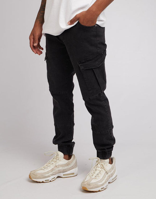 Oxide Cargo Pant Washed Black | Buy Online | Edge Clothing