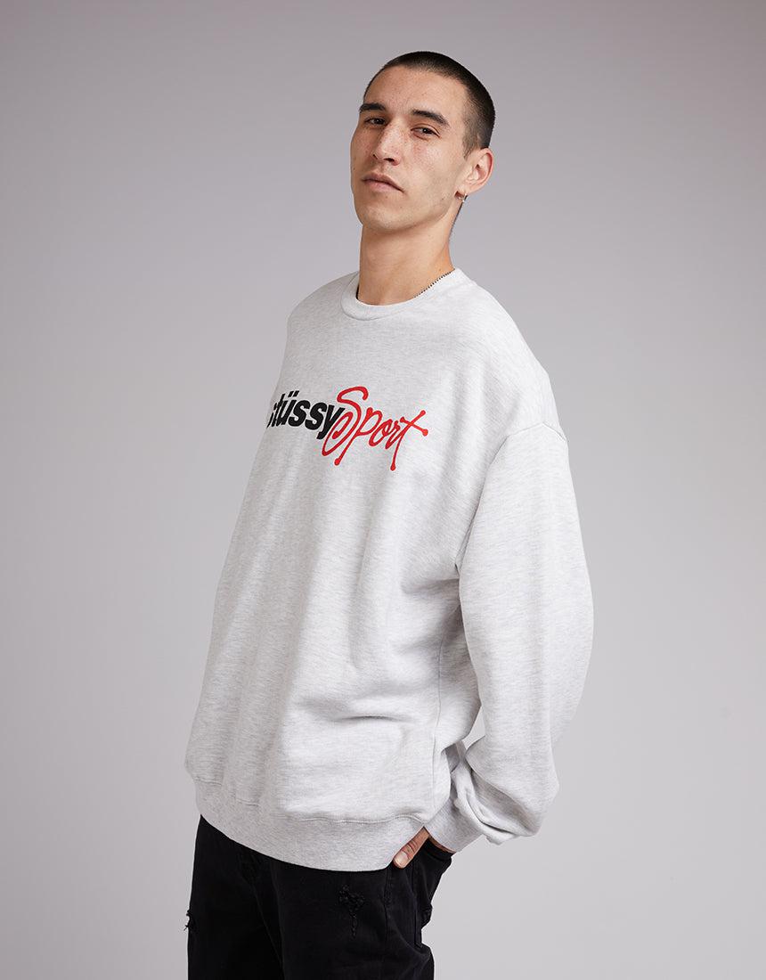 Stussy Sport 50-50 Crew Snow Marle | Buy Online | Edge Clothing