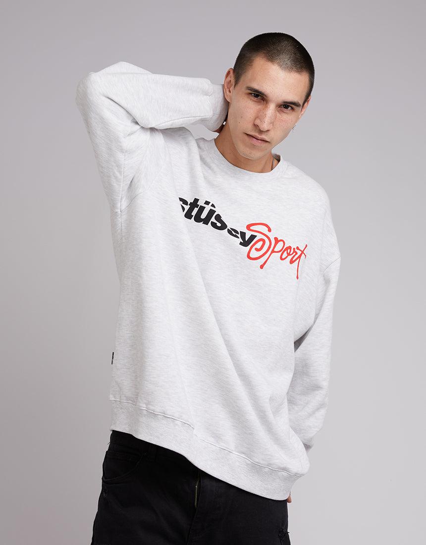 Stussy Sport 50-50 Crew Snow Marle | Buy Online | Edge Clothing